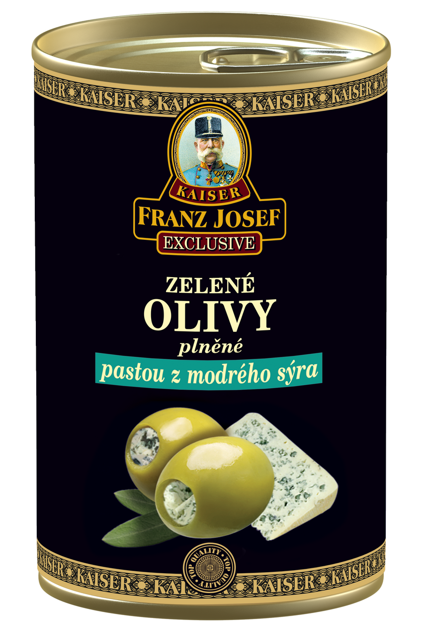 FRANZ JOSEF Olivy zelené s modrým syrom 314 ml