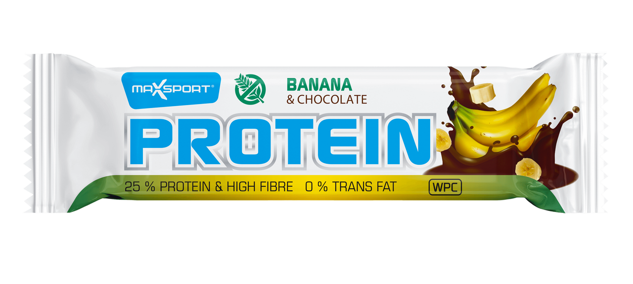 MAX SPORT Protein tyčinka banán a čokoláda 50 g
