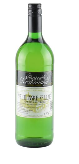 Krakovany Veltlínske zelené biele víno 1 l