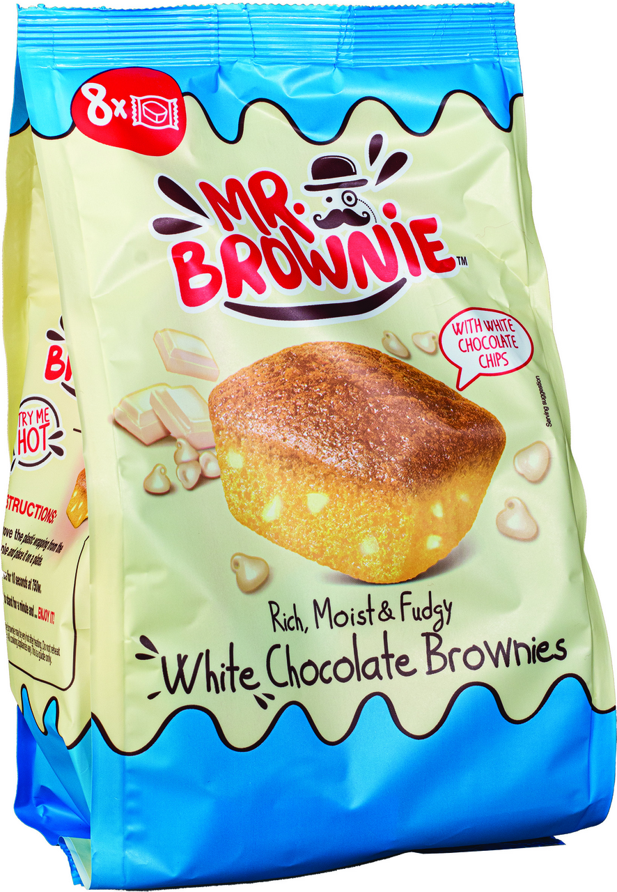 Mr.Brownie Brownies s bielou čokoládou 8 x 25 g