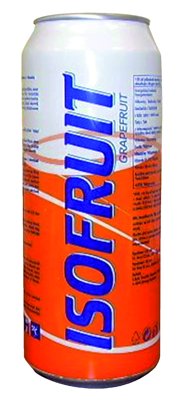 ISOFRUIT izotonický nápoj grep 12 x 500 ml vratná plechovka