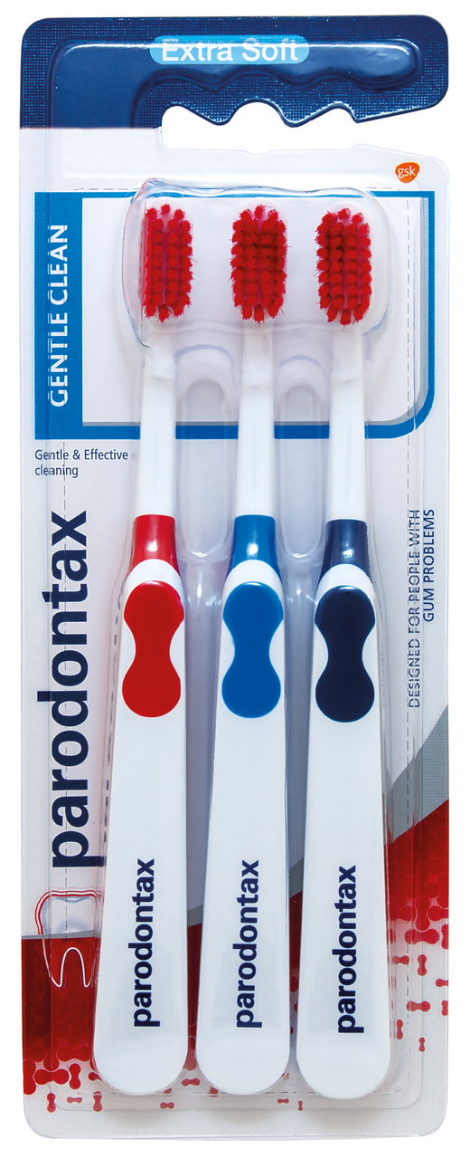 parodontax Gentle Clean zubné kefky extra soft 3 ks