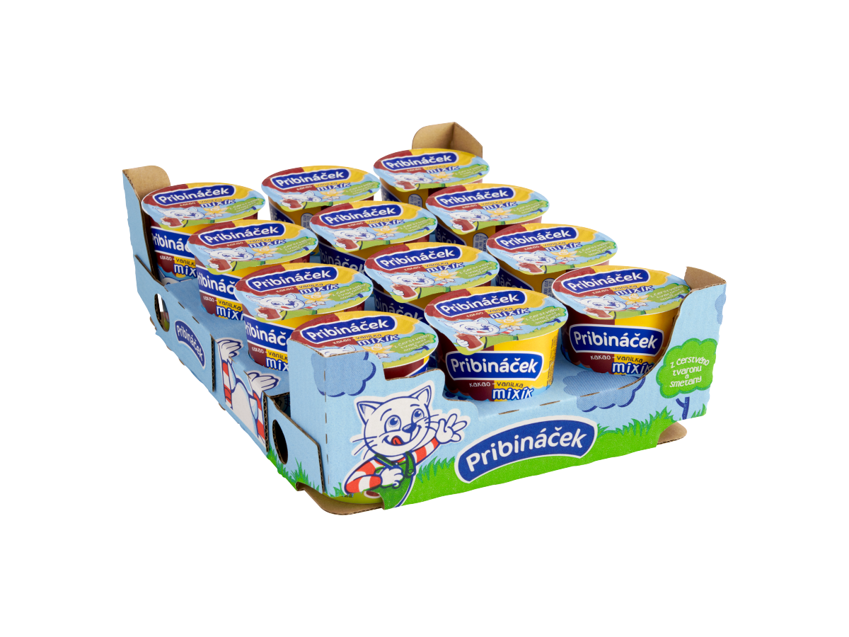 Pribináček Mixík kakao a vanilka chlad. 12 x 70 g