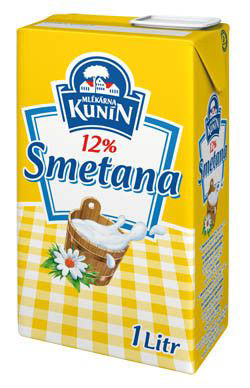 MLÉKÁRNA KUNÍN Smotana na varenie 12 % UHT 1 l