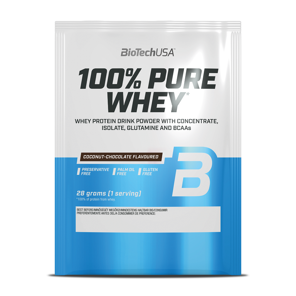 BioTechUSA Protein 100 % príchuť čokoláda/ kokos 28 g