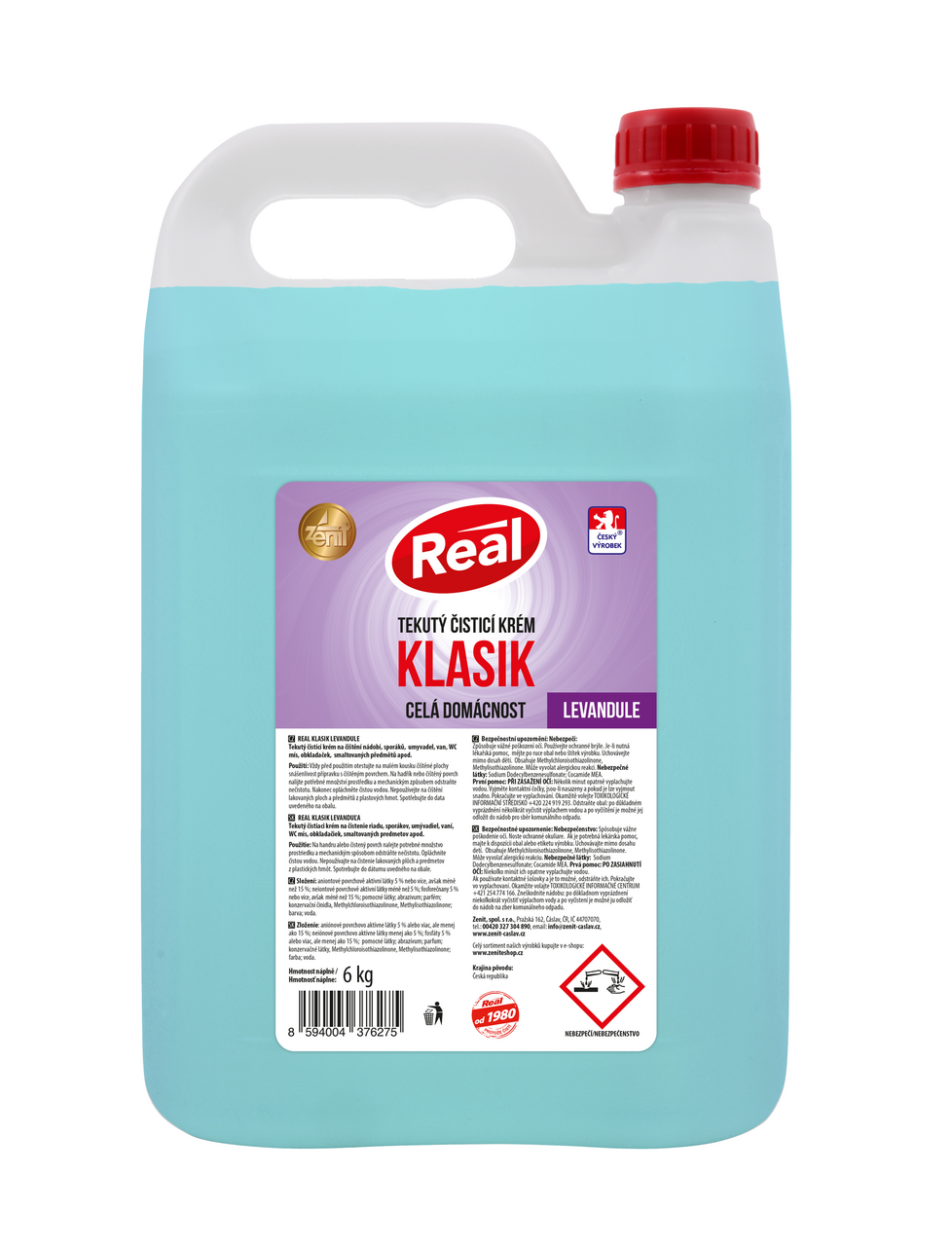 REAL Klasik tekutý čistiaci krém levanduľa 6 kg