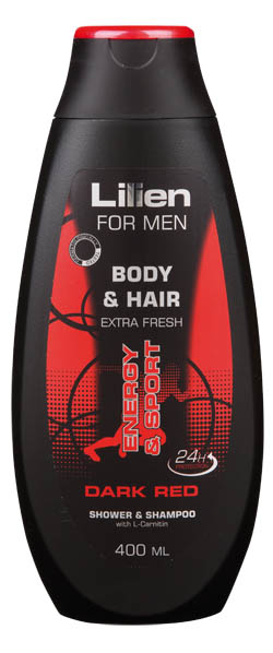 LILIEN for Men Dark Red sprchový gél 400 ml