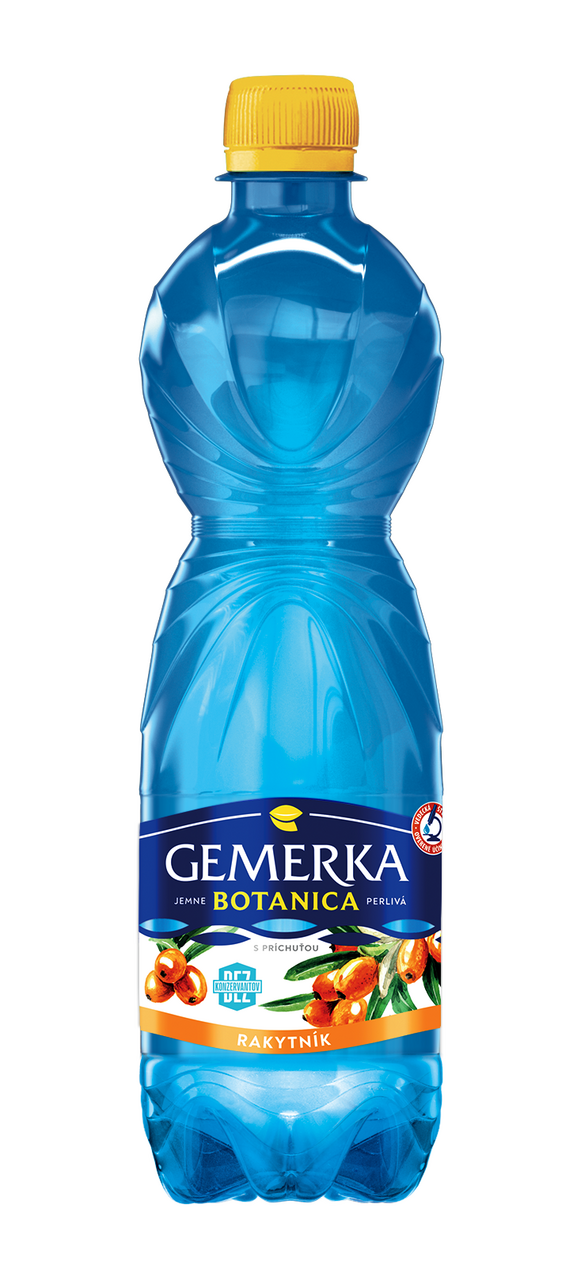 GEMERKA Botanica minerálna voda rakytník 12 x 500 ml vratná PET fľaša