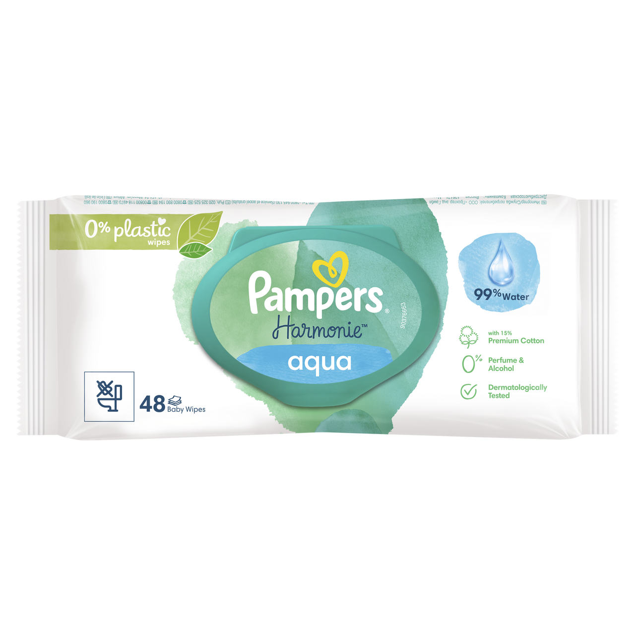 Pampers Harmonie agua vlhčené obrúsky 48 ks