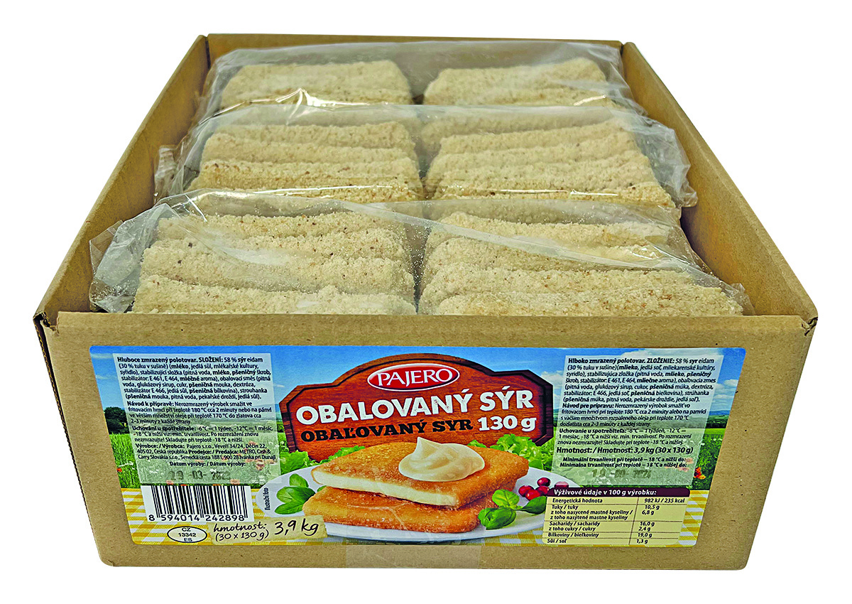 PAJERO Obaľovaný syr mraz. 30x 130 g