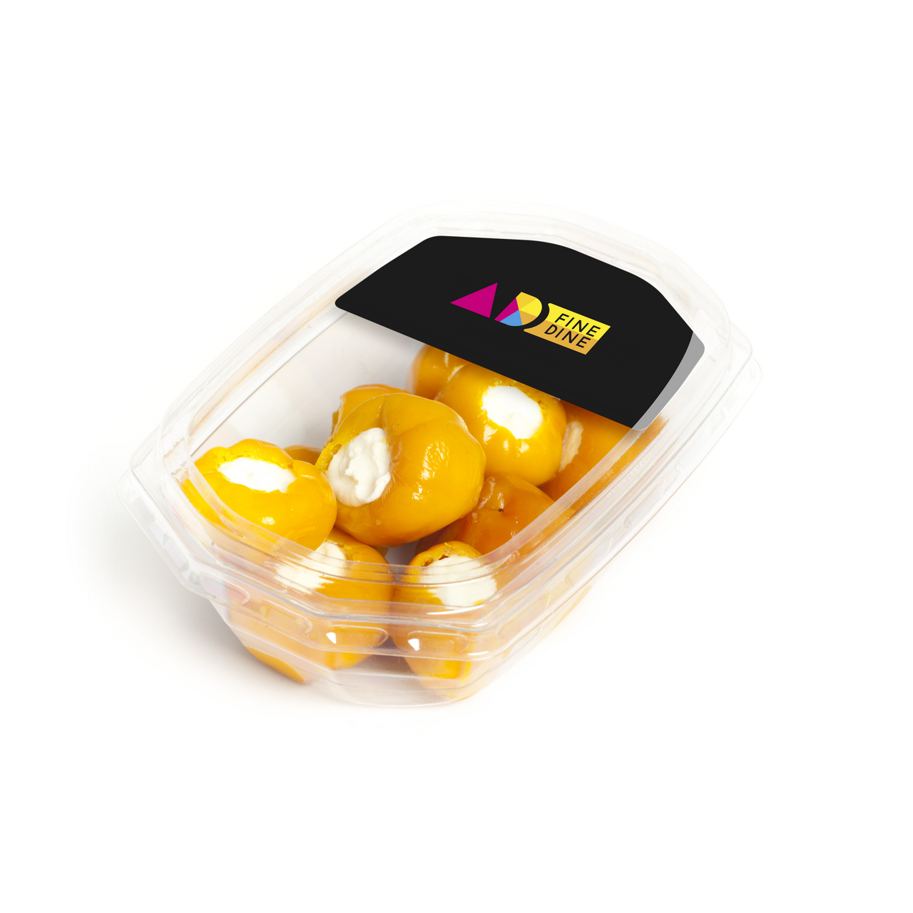 AD FINE DINE Papričky oranžové plnené syrom chlad. 140 g