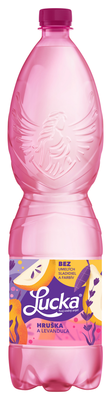 Lucka pramenitá voda hruška a levanduľa 6 x 1,5 l vratná PET fľaša