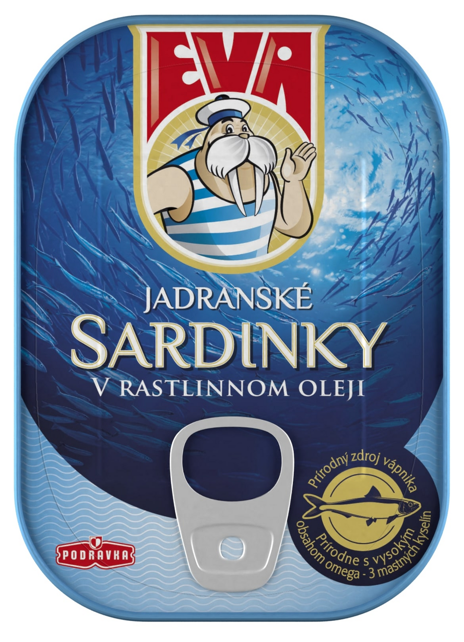EVA Sardinky v rastlinnom oleji 100 g