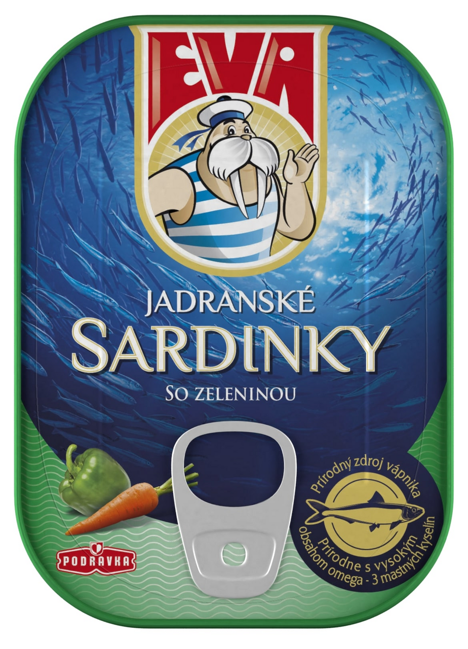 EVA Sardinky so zeleninou 100 g