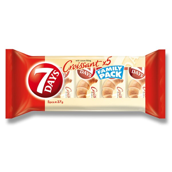 7 DAYS Croissant family pack kakao 5 x 37 g