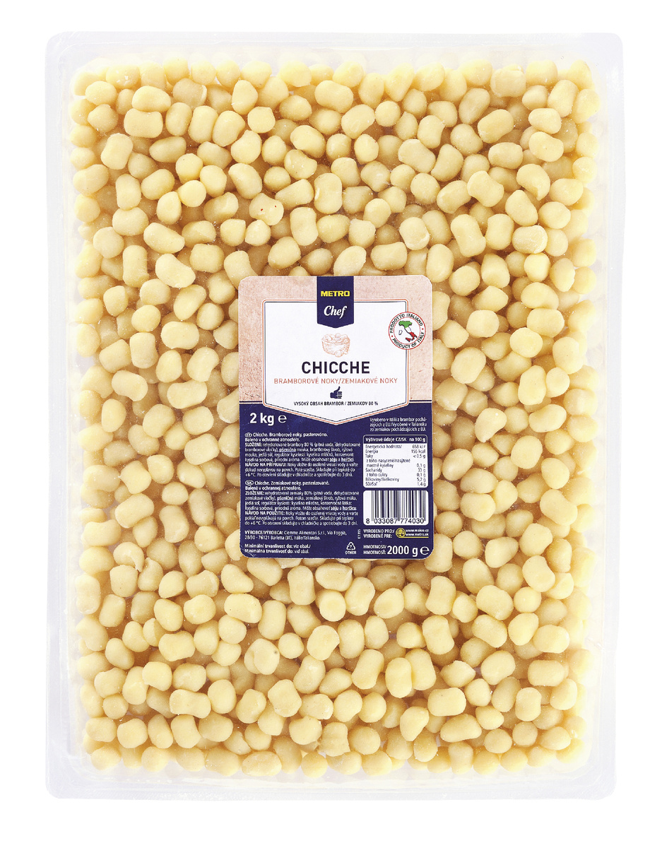 METRO Chef Chicche di Patate / Zemiakové noky 80 % chlad. 2 kg