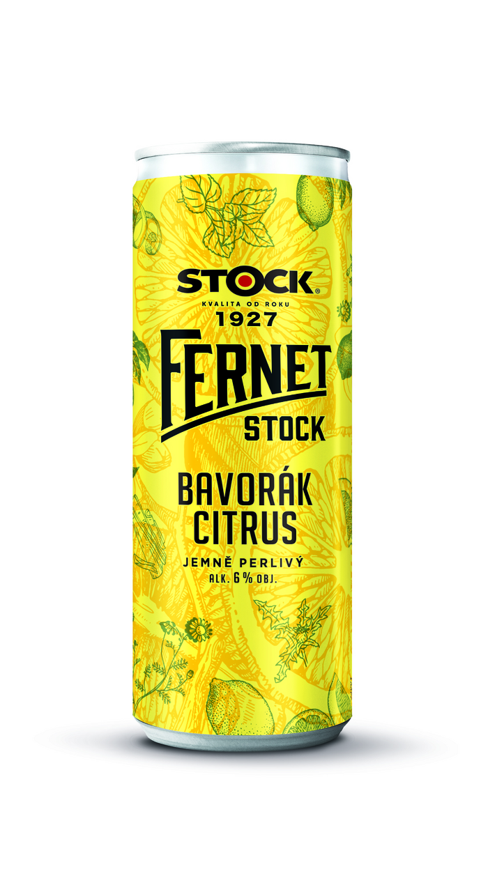 Fernet Stock Bavorák citrus 6% 250 ml vratná plechovka