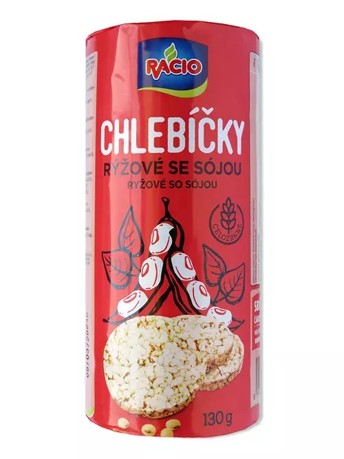 RACIO Chlebíky ryžové so sójou 130 g