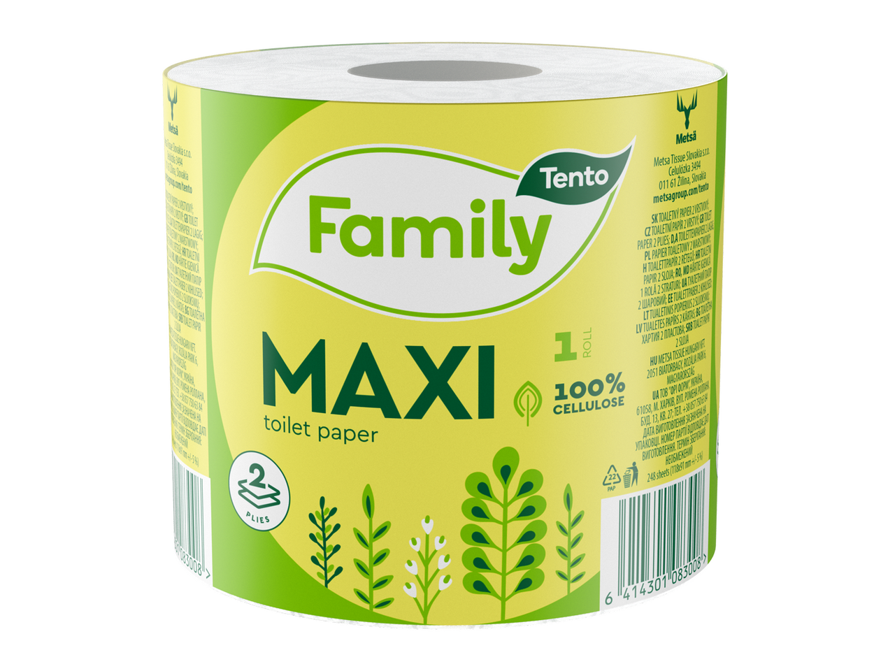 TENTO Maxi toaletný papier 100% cellulose 30 m 2-vrstvový 64 ks