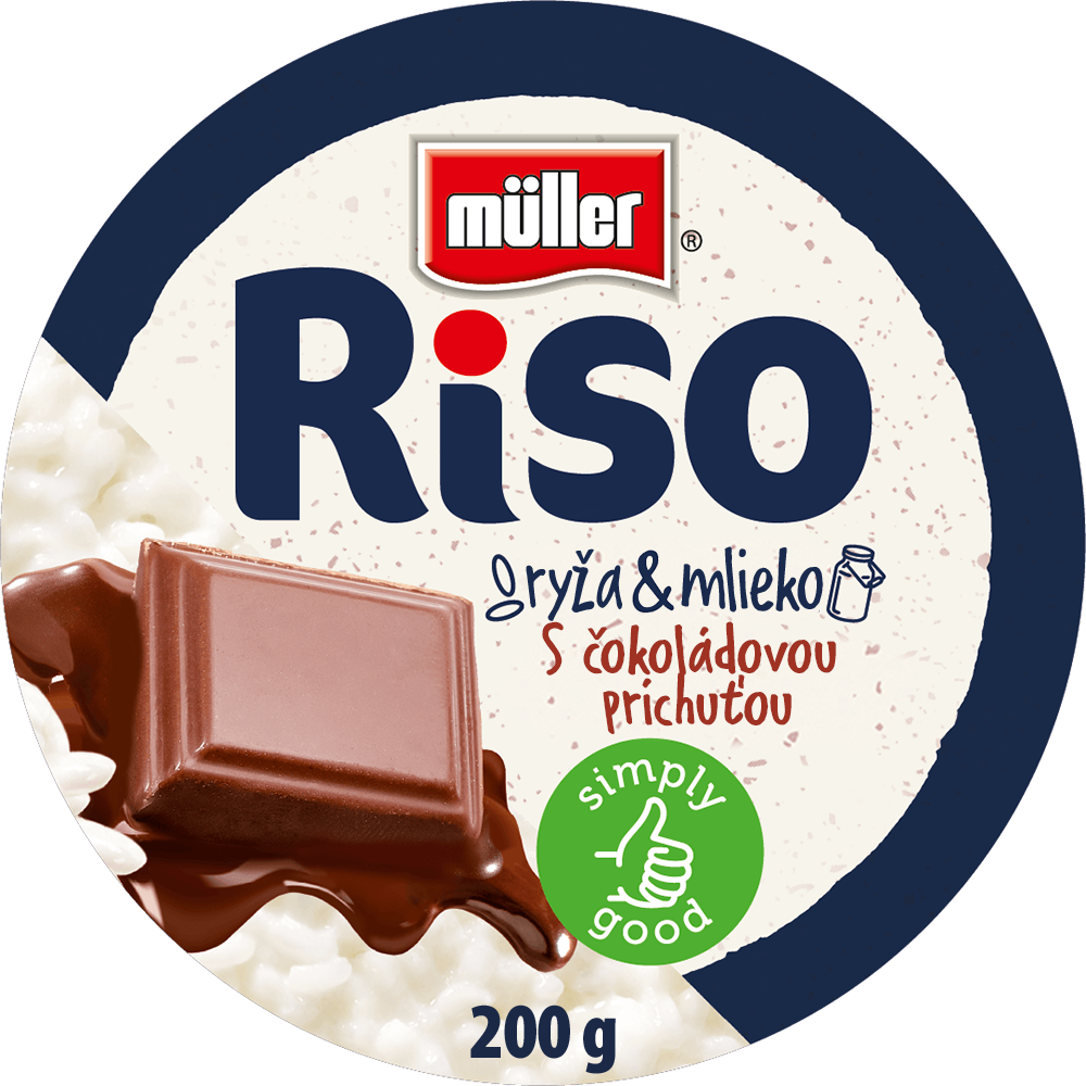 müller Riso Mliečna ryža mix V.(čokoláda, škorica) chlad. 200 g