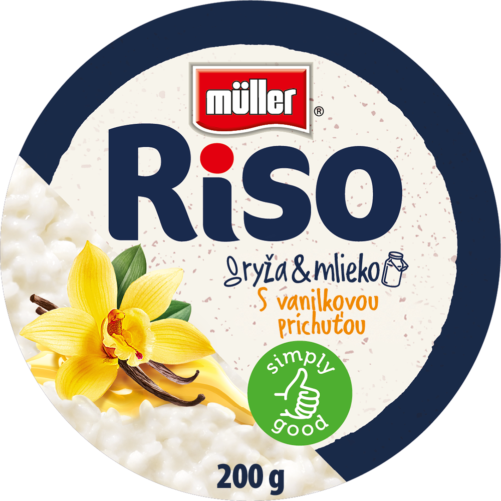 müller Riso Mliečna ryža mix III.(vanilka, natural) chlad. 200 g