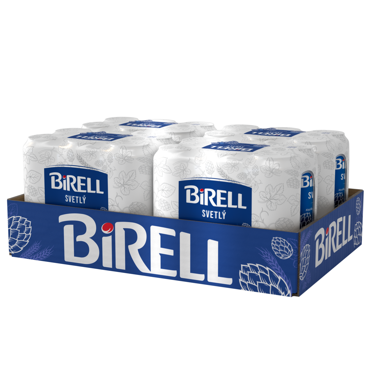 BIRELL Pivo nealkoholické 24 x 500 ml vratná plechovka