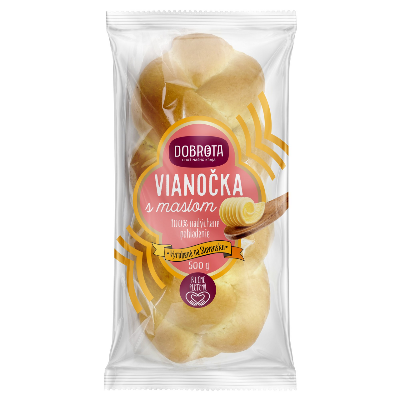 DOBROTA Vianočka s maslom 500 g