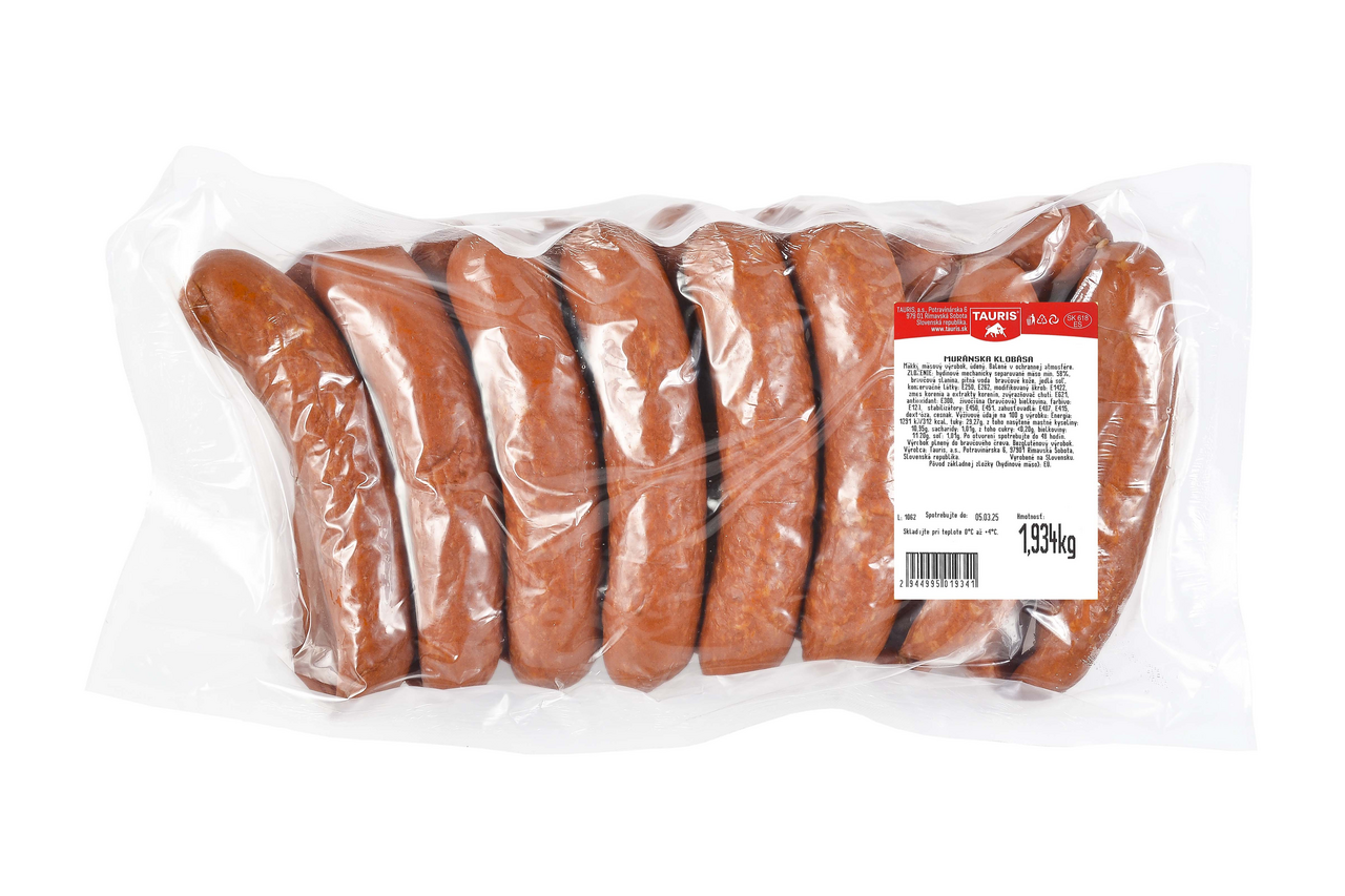 TAURIS Muránska klobása gastro ochr.atmosféra chlad. váž. cca 2 kg