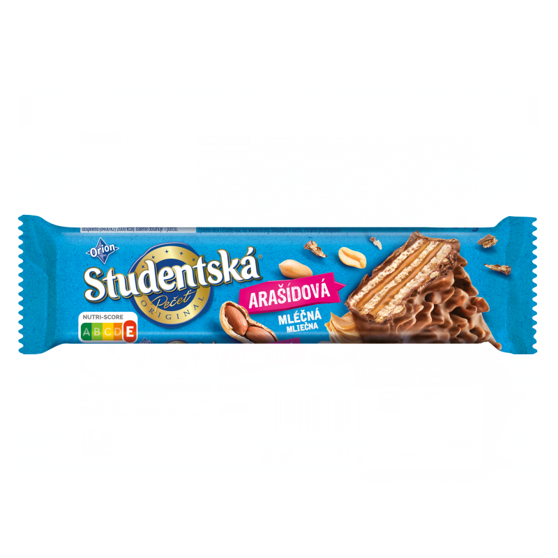 Orion Študentská pečať Oblátka peanut butter/ mliečna arašidová 30 x 31 g