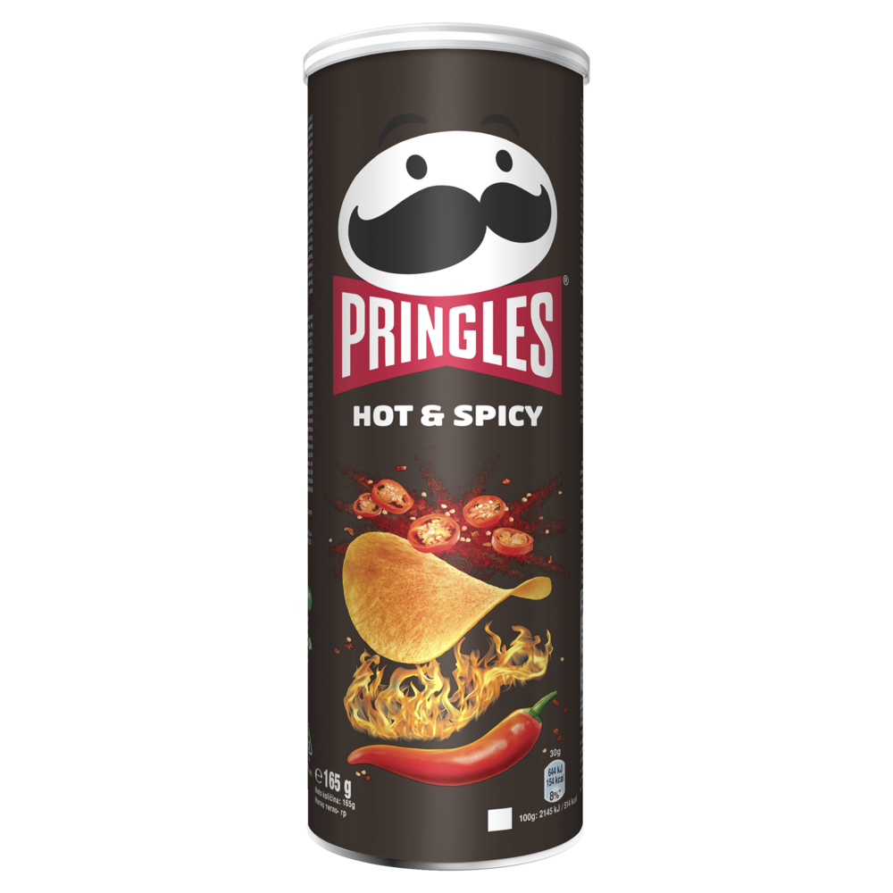 Pringles Zemiakové lupienky s príchuťou hot & spicy 165 g