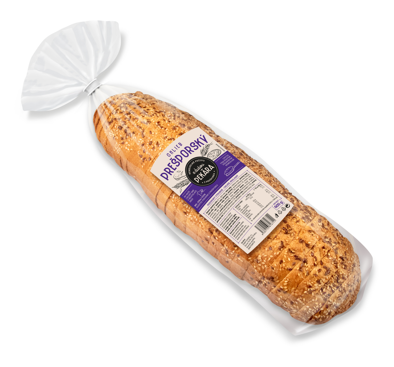 Penam Chlieb prešporský balený krájaný 600 g