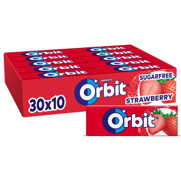 Orbit Dražé strawberry 30 x 14 g