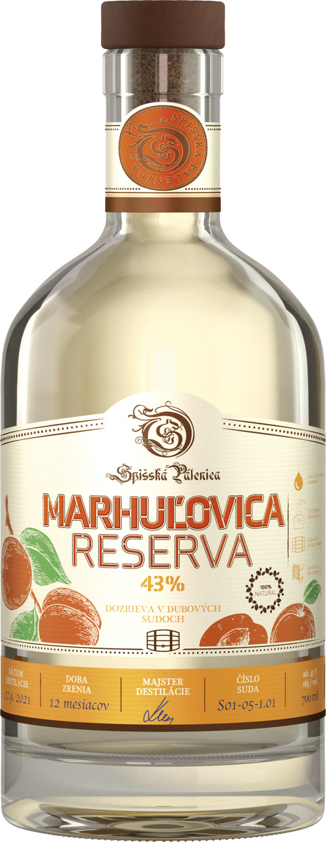 Marhuľovica Reserva 43% 700 ml