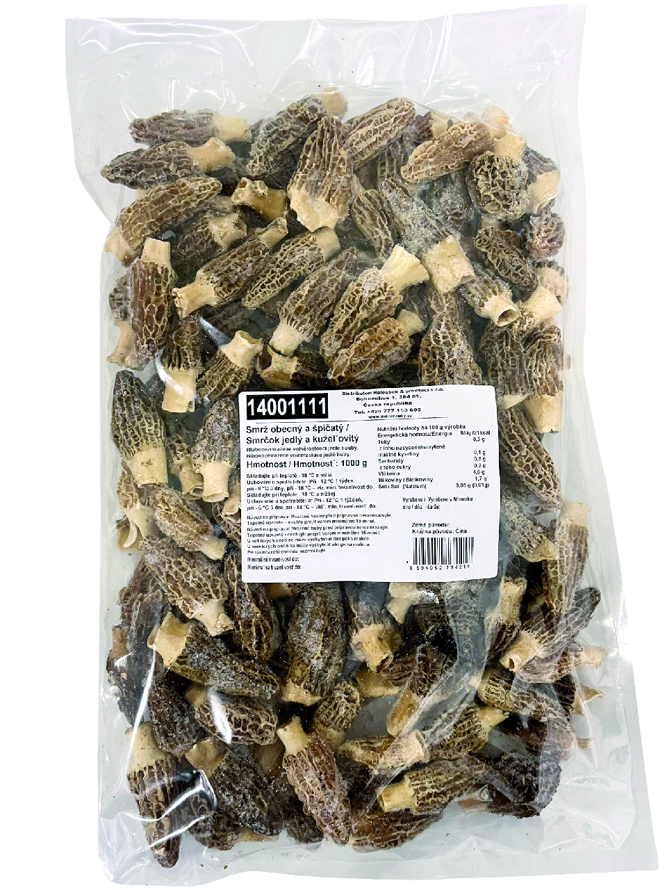 HOLOUBEK A PRAVNUCI Smrčok jedlý mraz. 1000 g