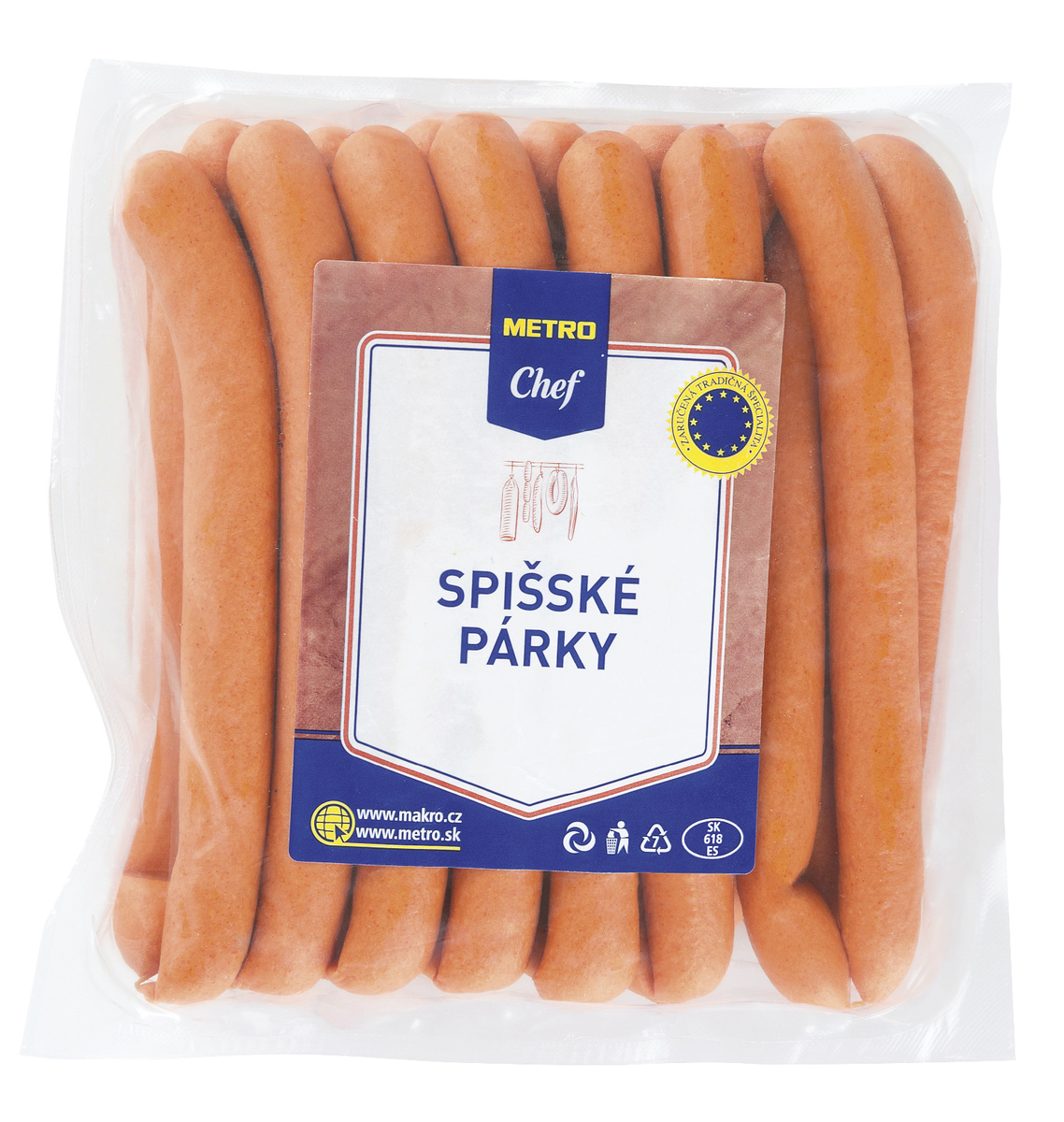 METRO Chef Spišské párky GOA chlad. váž. cca 1 kg