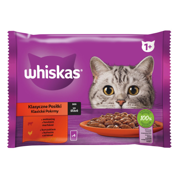 whiskas Klasický výber so zeleninou v šťave 4 x 85 g