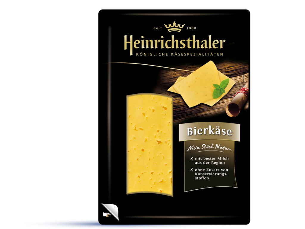 Heinrichsthaler Bierkäse pivný syr plátky chlad. 125 g