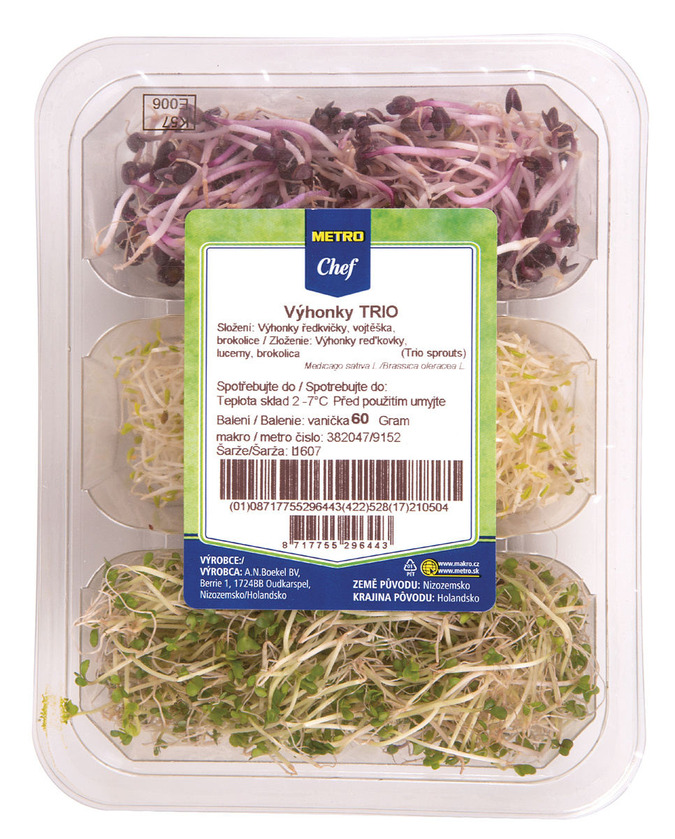 METRO Chef Klíčky trio NL čerstvé 60 g vanička