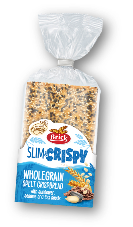 BRICK Slim & Crispy Chlieb chrumkavý špaldový 130 g