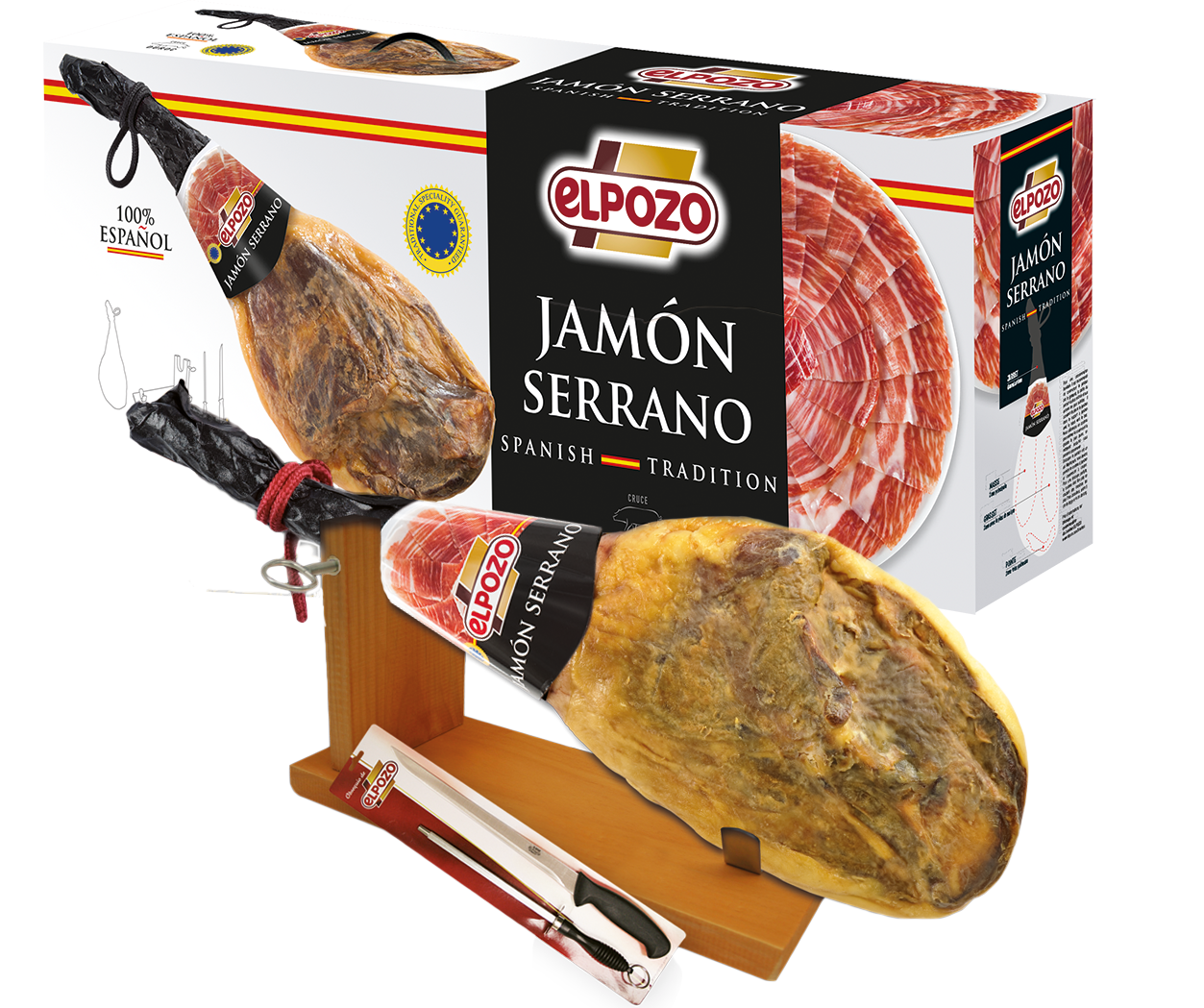 ELPOZO Šunka Jamón Serrano chlad. 7,25 kg