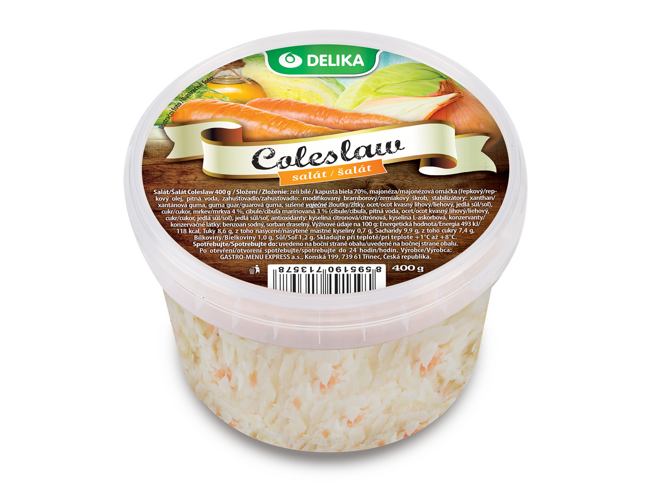 DELIKA Coleslaw šalát chlad. 400 g