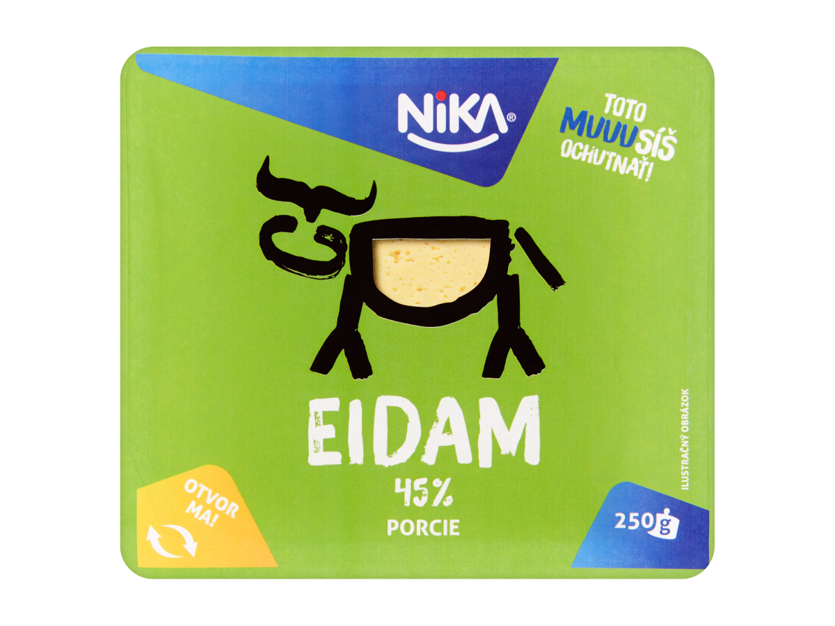 NIKA Eidam syr porcia chlad. 250 g