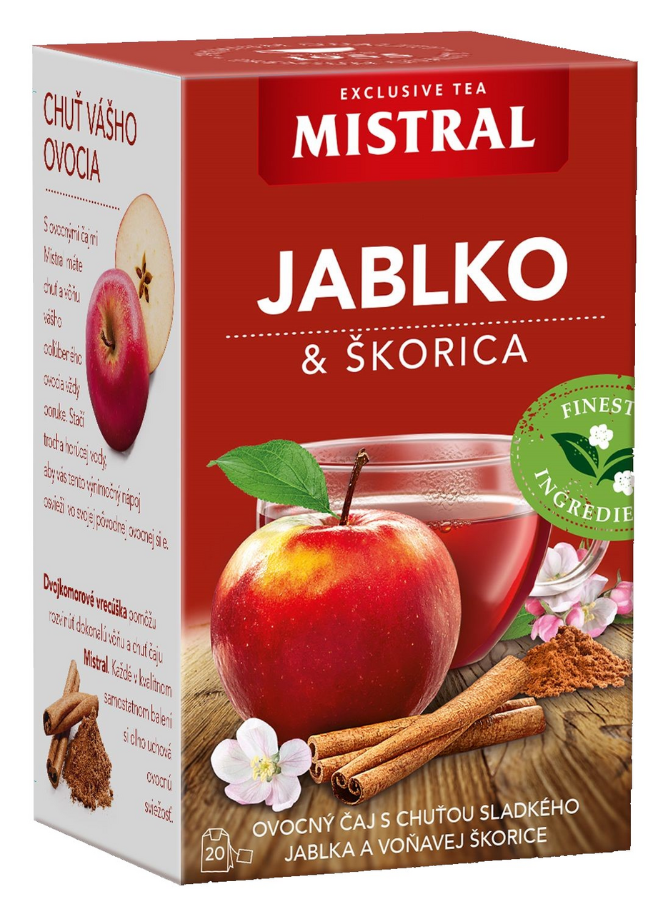 MISTRAL Jablko a škorica ovocný čaj 40 g