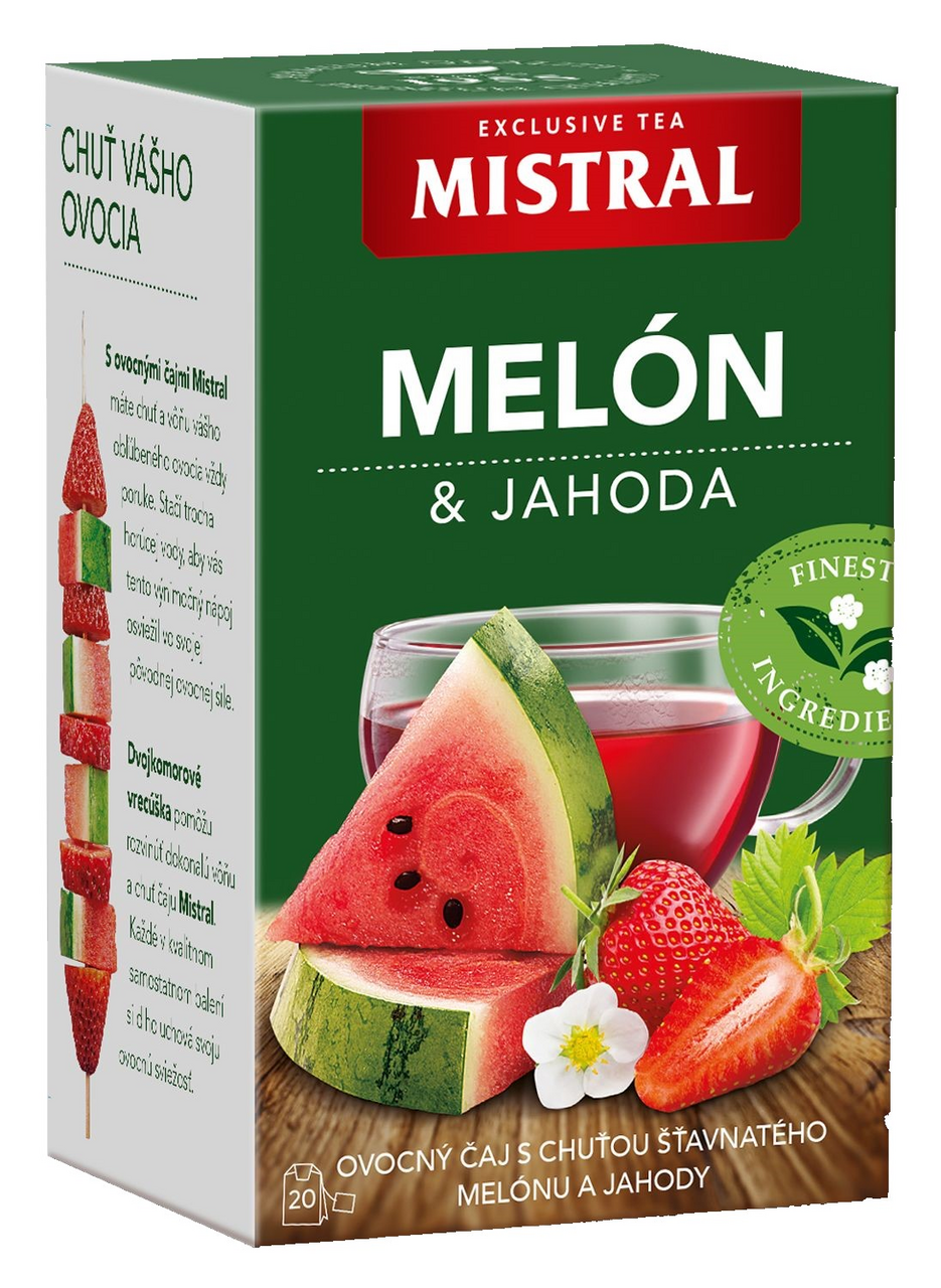 MISTRAL Melón a jahoda ovocný čaj 40 g