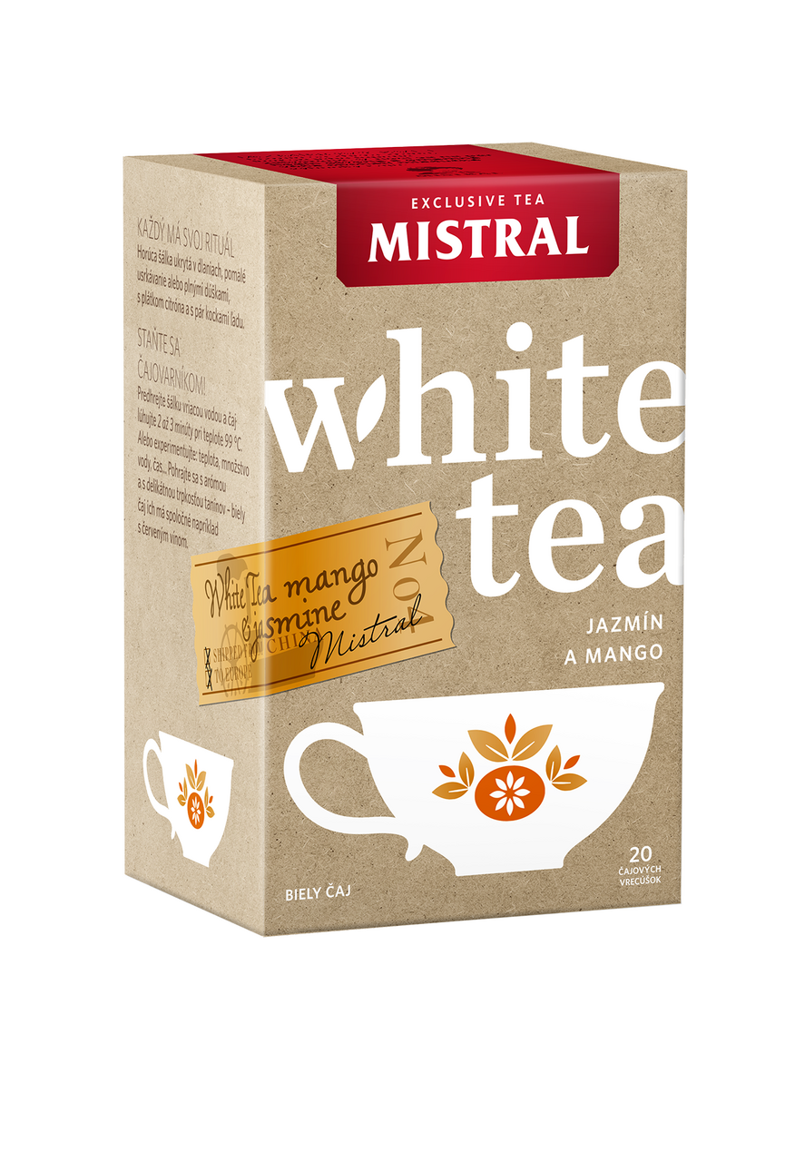 MISTRAL Biely čaj jazmín a mango 20 g