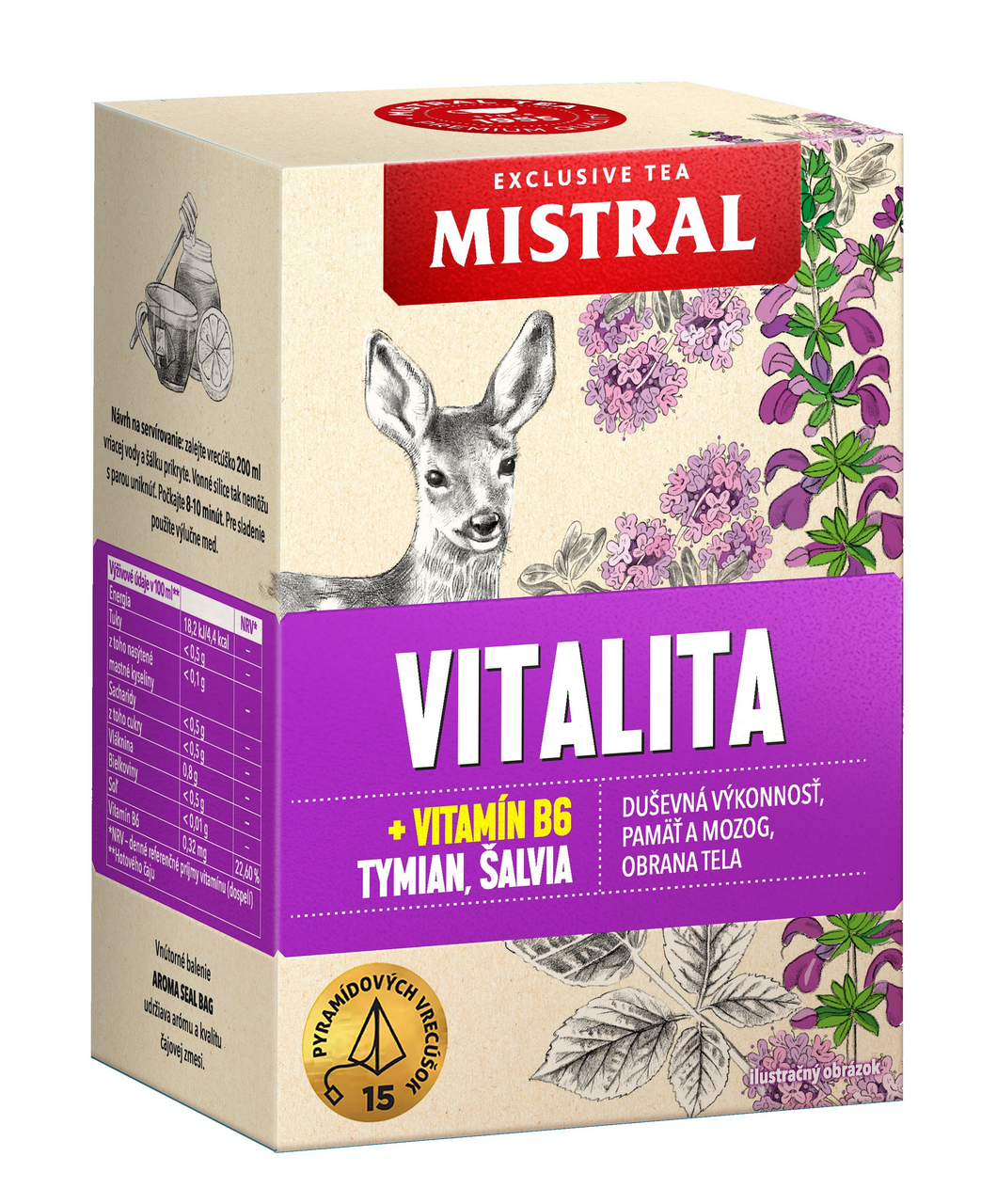 MISTRAL Vitalita funkčný čaj 30 g