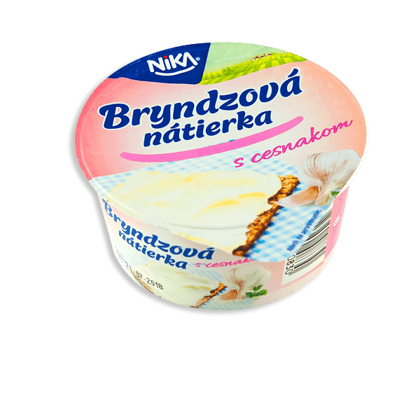 NIKA Bryndzová nátierka s cesnakom chlad. 130 g