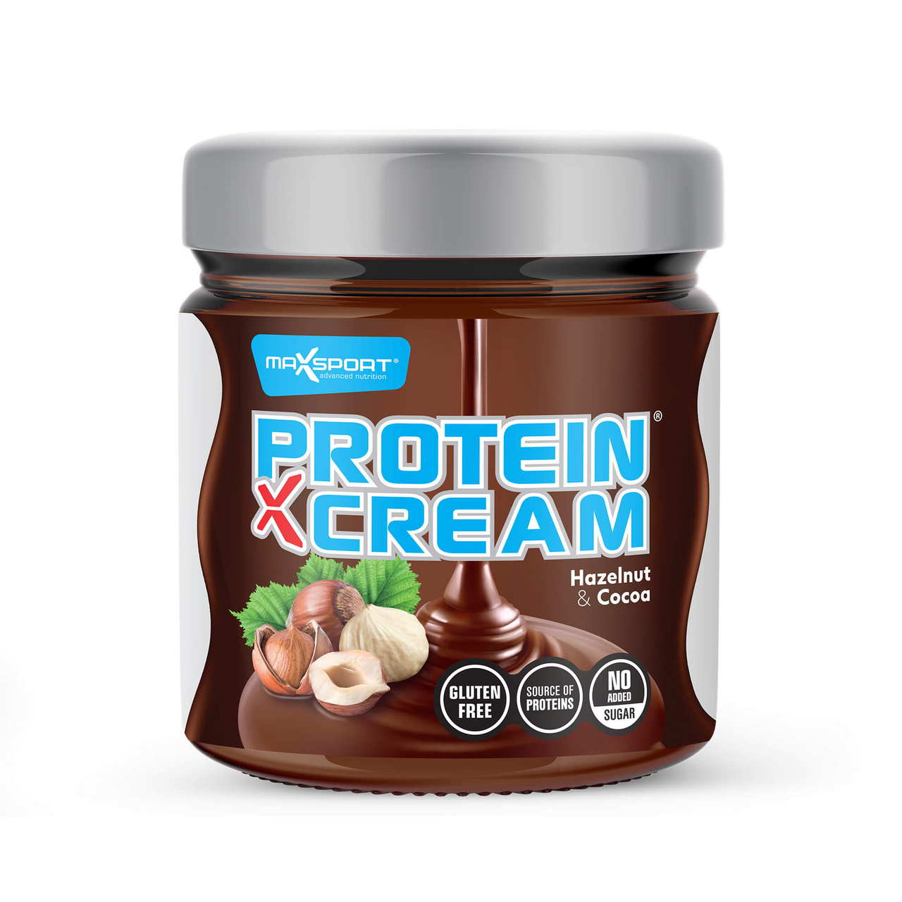 MAX SPORT Protein X Cream nátierka lieskový oriešok a kakao 200 g