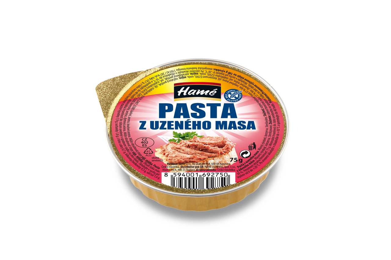Hamé Paštéta z údeného mäsa 28 x 75 g