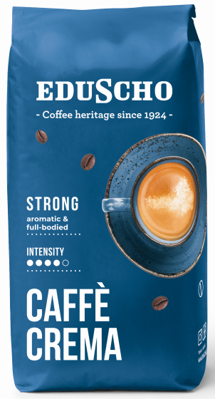 EDUSCHO Caffé Crema Strong káva zrnková 1 kg